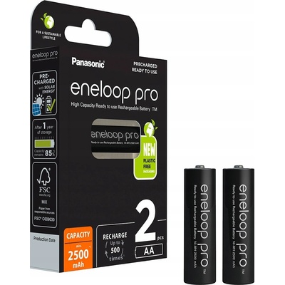Panasonic Eneloop PRO AA 2ks 3HCDE/2BE – Hledejceny.cz