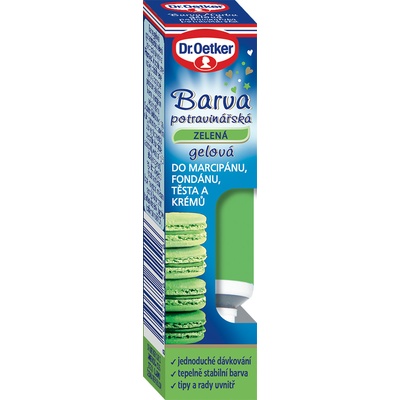 Dr. Oetker Farba gélová potravinárska zelená 10 g