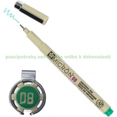 Sakura Pigma Micron - Green Tloušťka hrotu: 08 (0,50 mm)