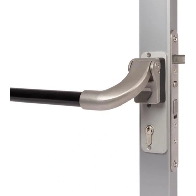 LOCINOX PUSHBAR H 1400 - paniková hrazda pre zadlabávacie zámky , dĺžka 1400 mm, pre krídlové bránky a dvere PUSHBAR-H_1400