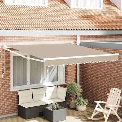 Petrashop Stahovací markýza Béžová 300 x 250 x 165 cm 3330059