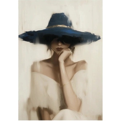 Obraz na plátne Canvas ST822 Blue Hat 70 x 100 cm