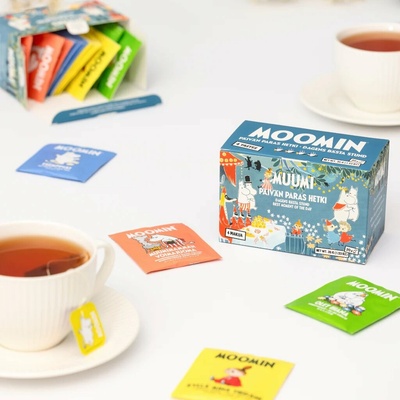 Nordqvist Finsko Černý čaj Moomin Best Moment of the Day Assorted 20 x 1,75 g
