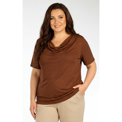 Litex tričko pre plnoštíhle plus size 7G048 hnedá