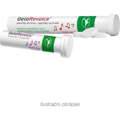 GeloRevoice pastilky do krku bezinka bez mentolu 10 ks