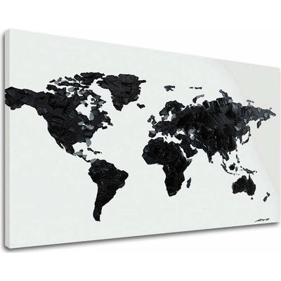Obraz na plátne MAPA SVETA - 140x90 cm
