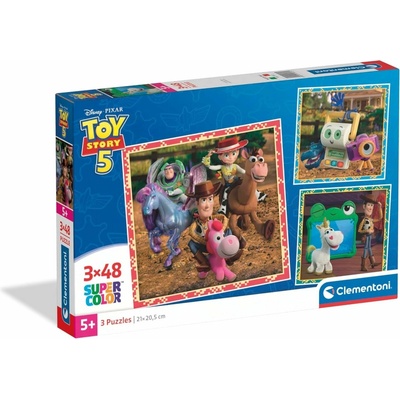 CLEMENTONI Toy Story 5 Příběh hraček 3x48 dílků