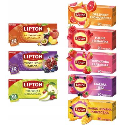 Sada ovocných čajov v sáčkoch Lipton 8x20 ks