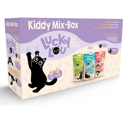 Lucky Lou Kitten Mix 12 x mix 3 druhy 125 g