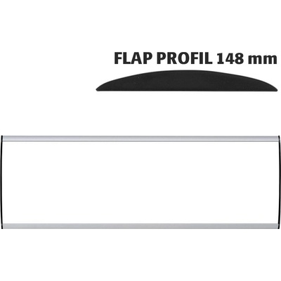 A-Z Reklama CZ Orientační nástěnná tabulka 148 × 500 mm - Flap Profil – kód UDS148NA50