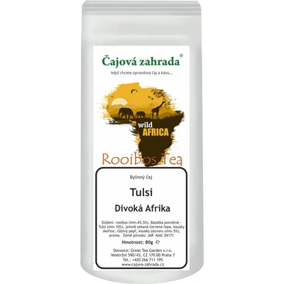 Čajová zahrada Rooibos Tulsi & Divoká Afrika rooibos čaj 0,5 kg