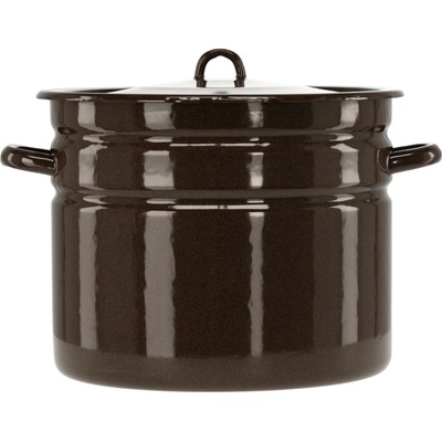 Pro-Tech shop Smaltovaný hrnec s poklicí 20l 32cm hnědý 68417
