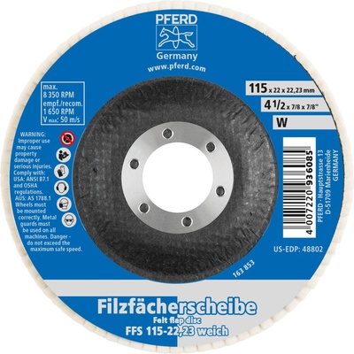 Pferd plstený lamelový kotúč 115 x 22,23 mm 44370115