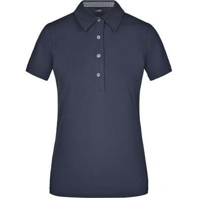 James & Nicholson Polokošile JN 969 button-down krátký rukáv dámská COT-020969j2501 Bílá navy
