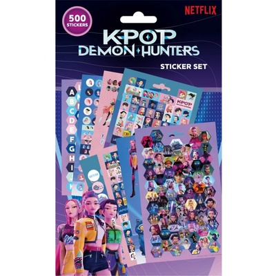 Sada 500 kusů samolepek KPop demon hunters eur