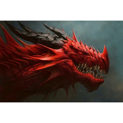 Dimex MS-5-1252 Vliesová fototapeta Červený drak rozměry 375 x 250 cm