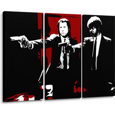 Ručne maľovaný POP Art obraz Pulp Fiction - 90x60 cm