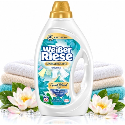 Weisser Riese Aromatherapie Bali Lotus & Bílý Leknín gel na praní 22 PD