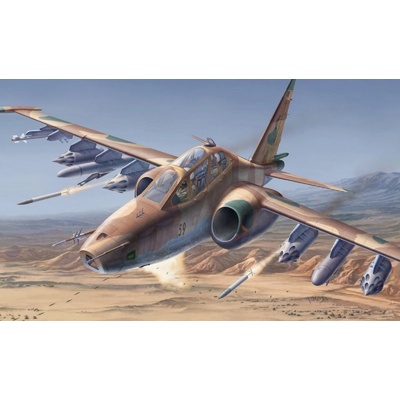 Směr plastikový model letadla ke slepení Suchoj SU-25 UB-UBK slepovací stavebnice letadlo 1:48
