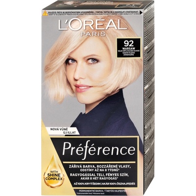 L'Oréal Féria Préférence 92 Iridescent Blonde