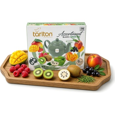Tarlton Assortment Black & Green Tea 60 x 2 g