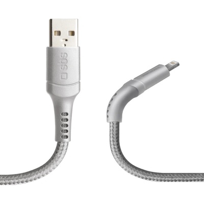 SBS TECABLELIGUNB1W USB/MFI, 1m, sivý
