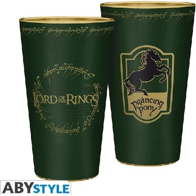 Magic Box Sklenený pohár The Lord of the Rings - U Skákavého poníka 400 ml