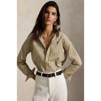 Polo Ralph Lauren košeľa dámska bavlnená 211910743 béžová