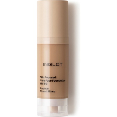 Inglot Skin Focused Care Face Foundation SPF50 krycí make-up SPF50 Warm Tan 30 ml