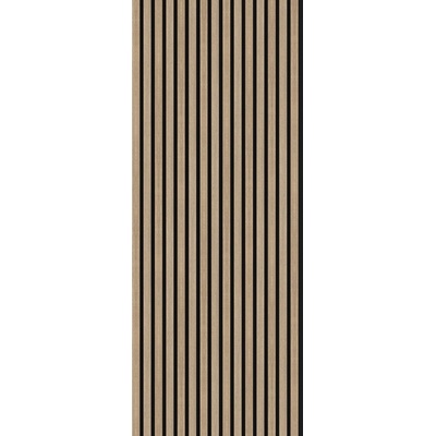 Akustický panel Wallnite Simple line černý filc Dub Karamelový 2750×604×21