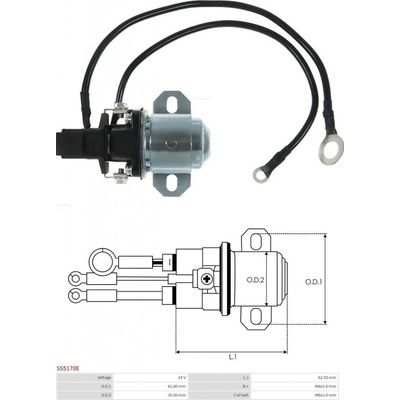 Cívka elektromagnetická pomocná startéru volvo fh4 d11a / k/ d13a/c/h/k euro 6 0761219_A