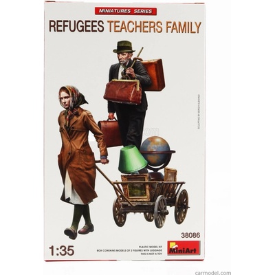 Miniart Figures Refugees Teachers Family 1:35