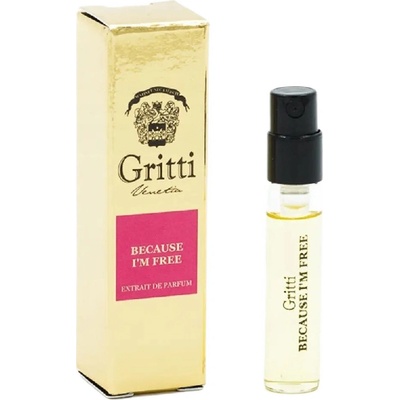 Gritti Because I'm Free parfumovaná voda unisex 2 ml vzorka