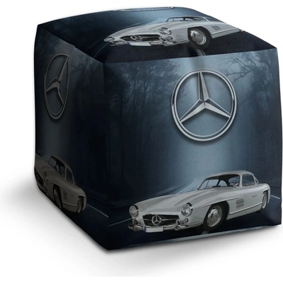 Sablio Taburet Cube Mercedes-Benz 300 SL V lese: 40x40x40 cm