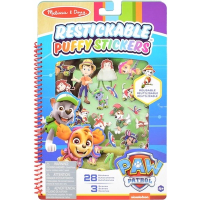 Melissa & Doug tlapková patrola kniha s puffy samolepkami džungle 2