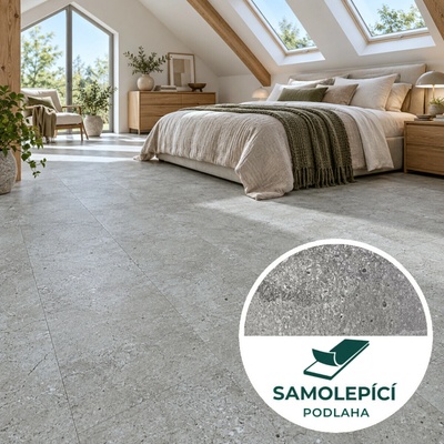 Egibi Canadian Design Peel & Stick 609,6 x 304,8 mm Betón šedý 1 m2