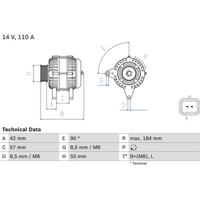 Generátor BOSCH 0 986 048 611