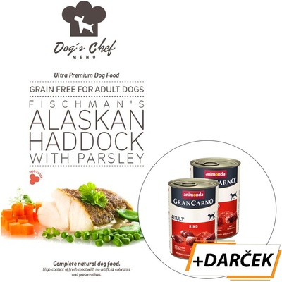 Dog's Chef Fischman's Alaskan Haddock with Parsley 12 kg