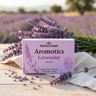 PAPOUTSANIS Aromatics Lavender tuhé mydlo 100 g