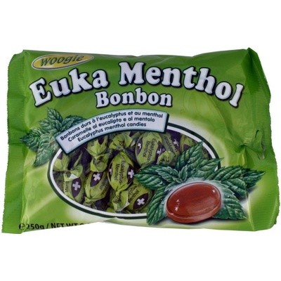 Woogie bylinkové bonbony Euka Menthol 175 g