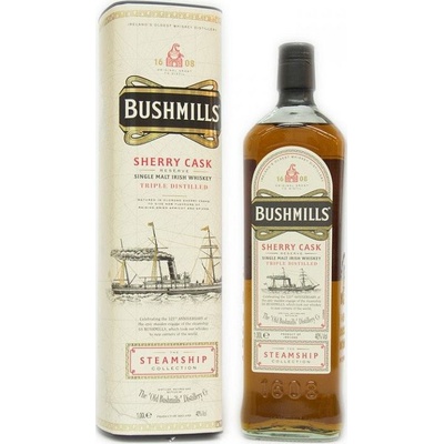 Bushmills Steamship SHERRY 40% 1 l (tuba)