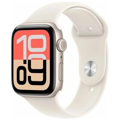 Apple Watch SE 3 (2025) GPS 44mm Starlight Alu Case, Starlight Sport Band M/L MEHJ4LWA