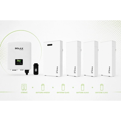SolaX X3-HYBRID-10.0-D (G4) 10 kW + Triple Power T58 V3 11,6–23,2 kWh úložiště 23,2 kWh