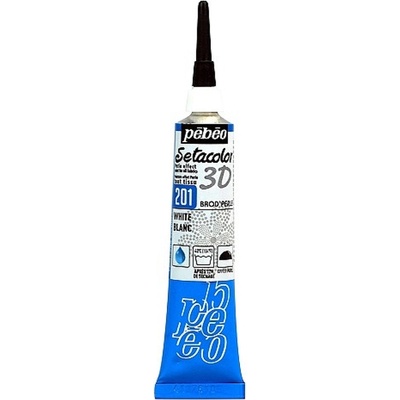 Pébéo Setacolor 3D Brod´perle 20 ml 201 white