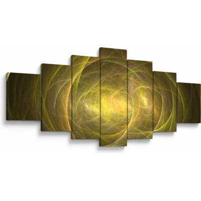 Moderný abstraktný obraz, sedemdielne 210x100 cm