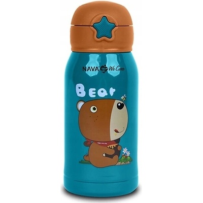 Nava Termohrnek medvěd 500 ml modrý