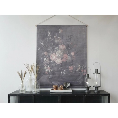Nástěnná vintage mapa s květy Floral print IV - 124*145cm - Chic Antique