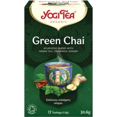 Yogi Tea Bio Ajurvédsky Čaj Zelený chai 17 ks