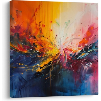 Obraz - Farebná abstrakcia, jednodielne 30x30 cm