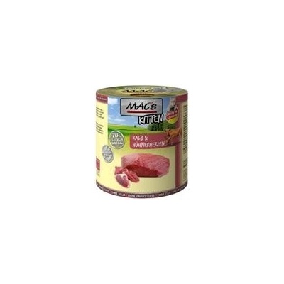 MACs CAT pro KOŤATA TELECÍ A KUŘECÍ SRDCE 0,8 kg